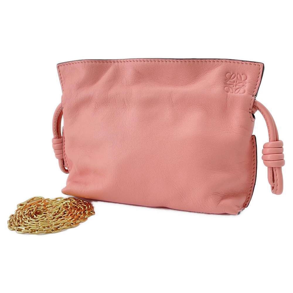 Loewe Chain Shoulder Bag Flamenco Clutch